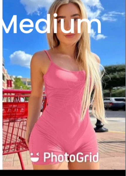 Medium Pink Romper